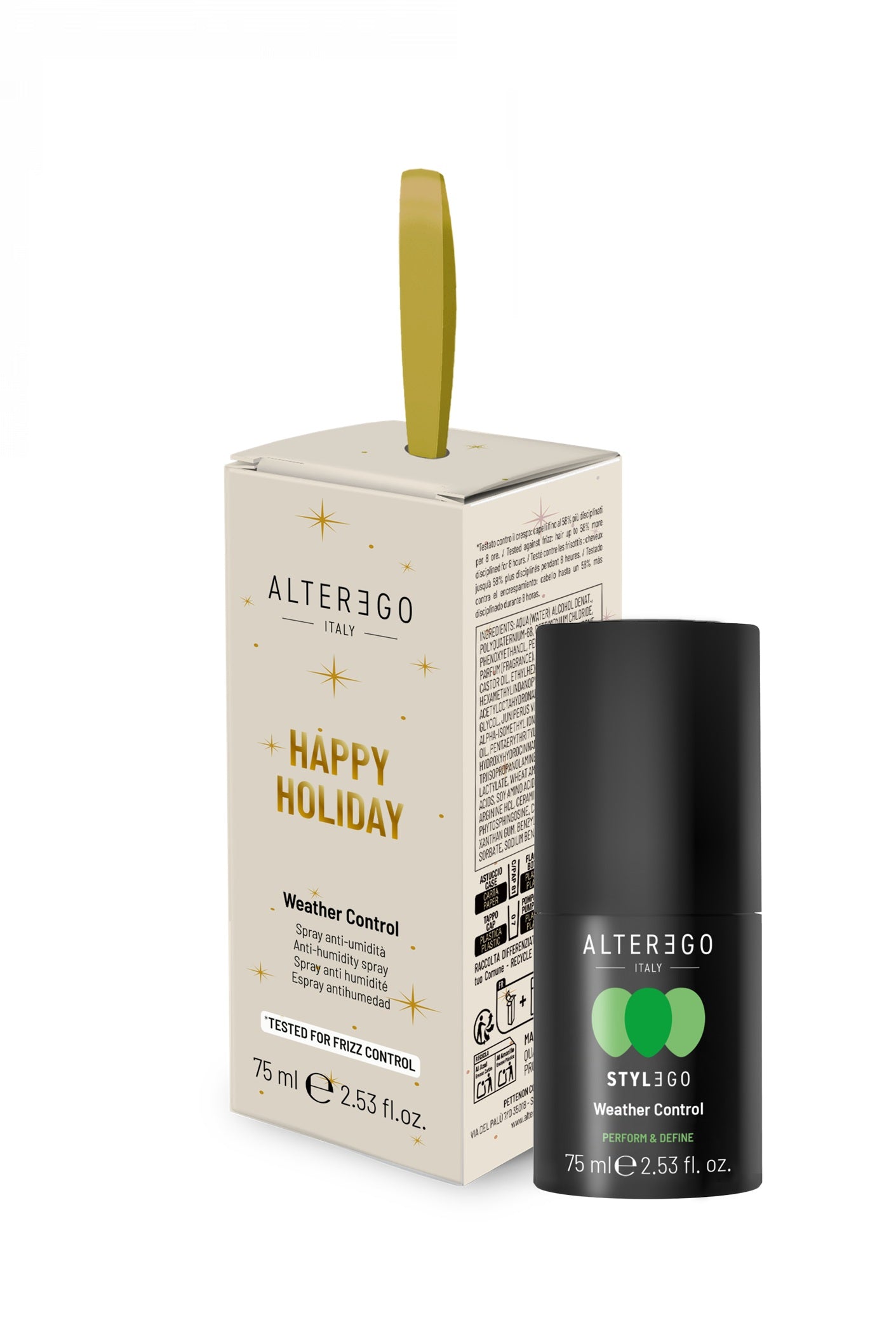 AlterEgo StyleEgo Weather Control Spray Anti-Frizz 75ml – Protecție anti-umiditate până la 8h