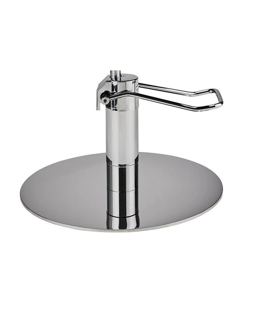 Ayala Globe 01 P-7 Scaun de Coafor Negru cu Cusătură Neagră și Bază Rotundă Argintie