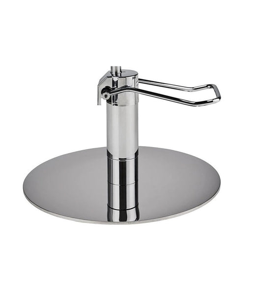 Ayala Holly 01 P-7 Scaun de Coafor Negru cu Cusături Fine Negre și Bază Rotundă Cromată