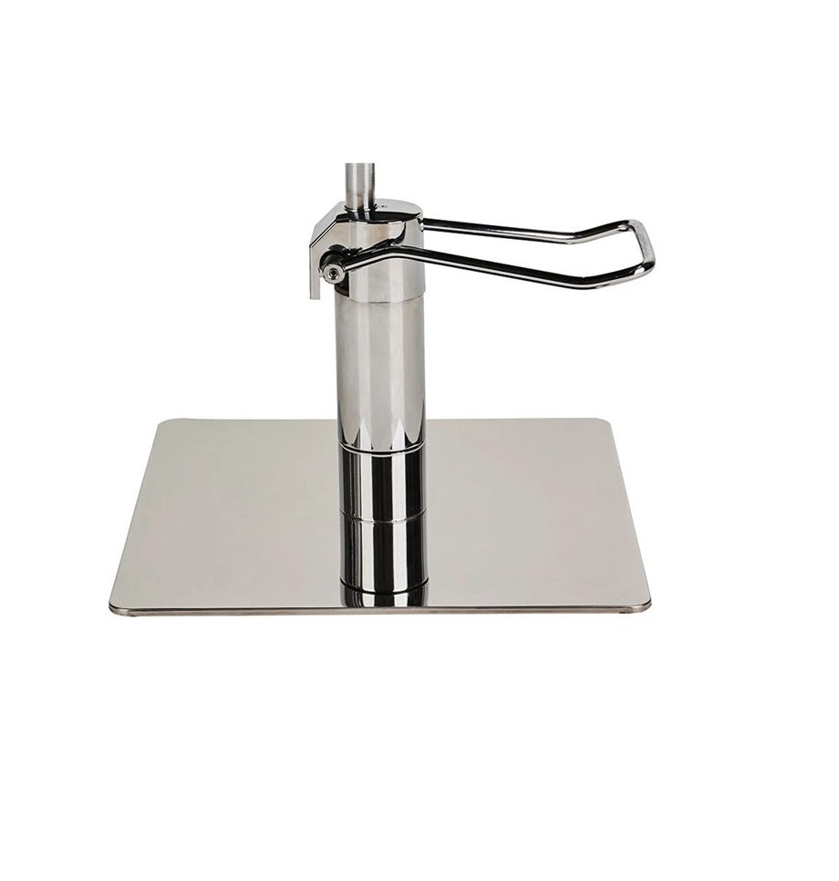 Ayala Pik 01 P-7 Scaun de Coafor Negru cu Bază Pătrată Argintie