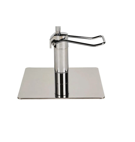 Ayala Pik 01 P-7 Scaun de Coafor Negru cu Bază Pătrată Argintie