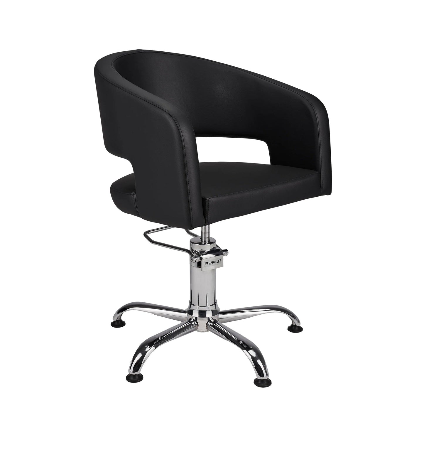 Ayala Zoe 01 P-7 Scaun de Coafor Negru cu Bază pe Picioare