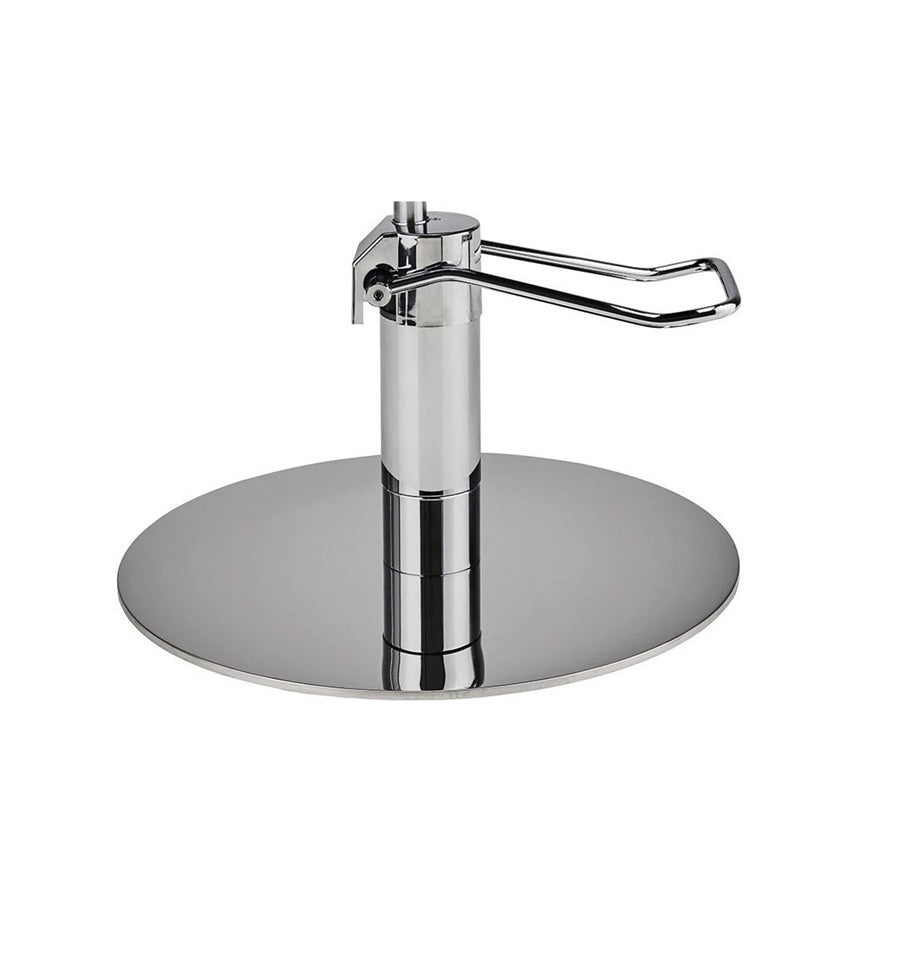 Ayala Thomas 01 P-7 Scaun de Coafor Negru cu Bază Rotundă Argintie