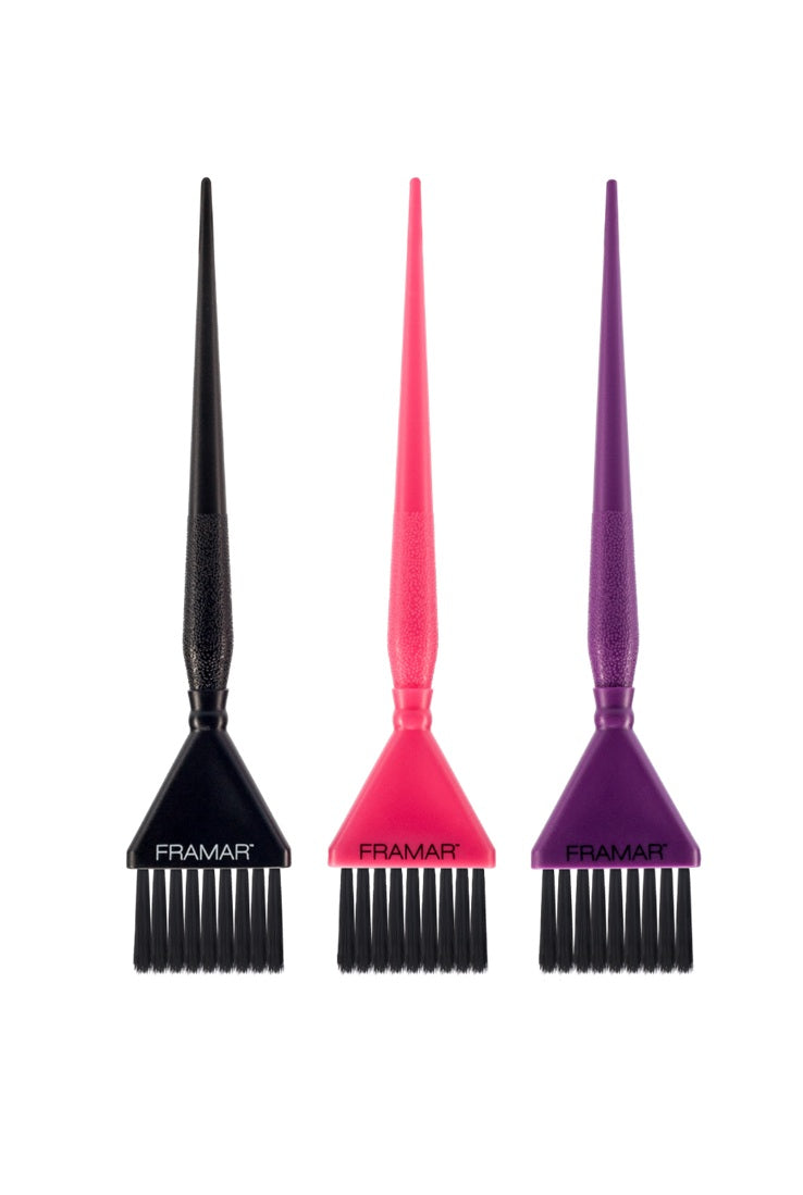 Framar Set Pensule Mici cu Peri AccuSoft – 3 Bucăți pentru Vopsire de Precizie