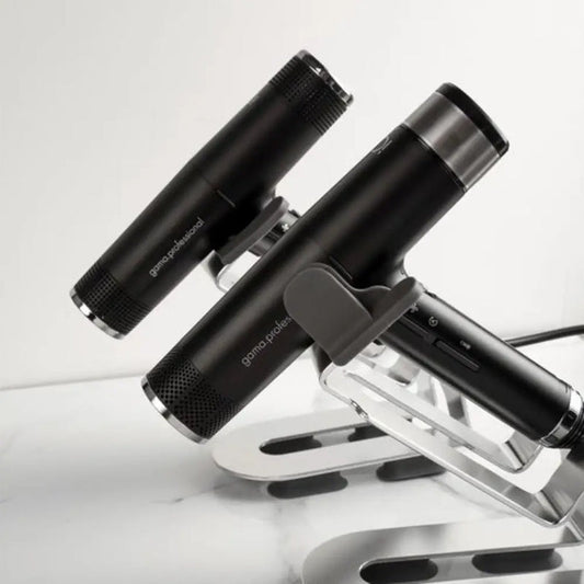 GA.MA Suport pentru Uscătorul de Păr IQ – Organizare Profesională, Fixare Sigură și Spațiu Liber pe Blatul de Lucru