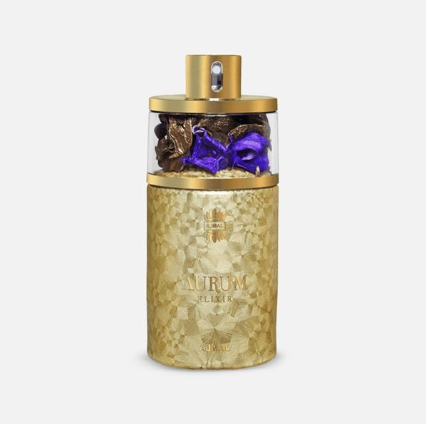 Ajmal Aurum Elixir – Parfumul luxului radiant, cu note fructate și mosc, pentru femeia sofisticată | EDP 75 ml