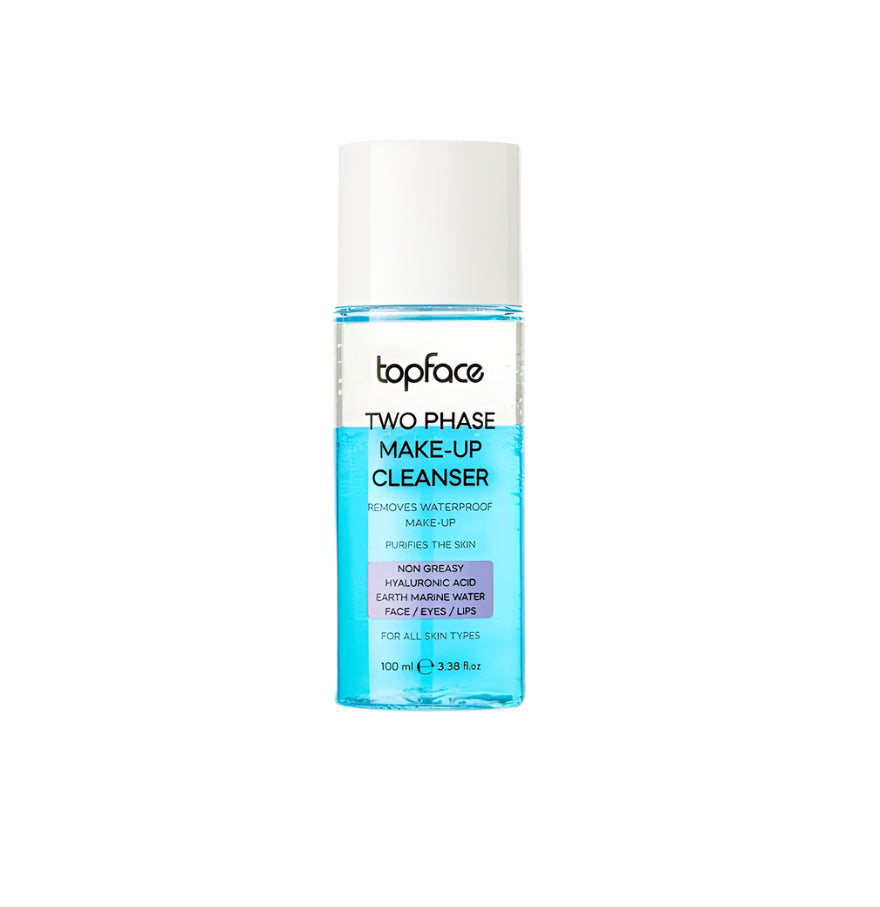 Topface Two Phase Make-Up Cleanser 100ml – Demachiant bifazic delicat, dar extrem de eficient, pentru un ten curat, proaspăt și îngrijit
