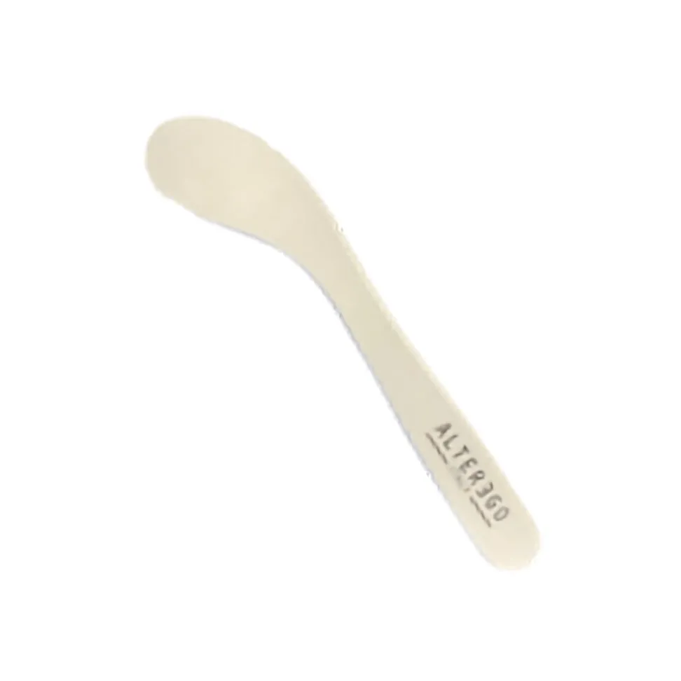 AlterEgo Spatulă Albă din Bambus – Accesoriu Profesional pentru Aplicare Igienică și Precisă - Păr