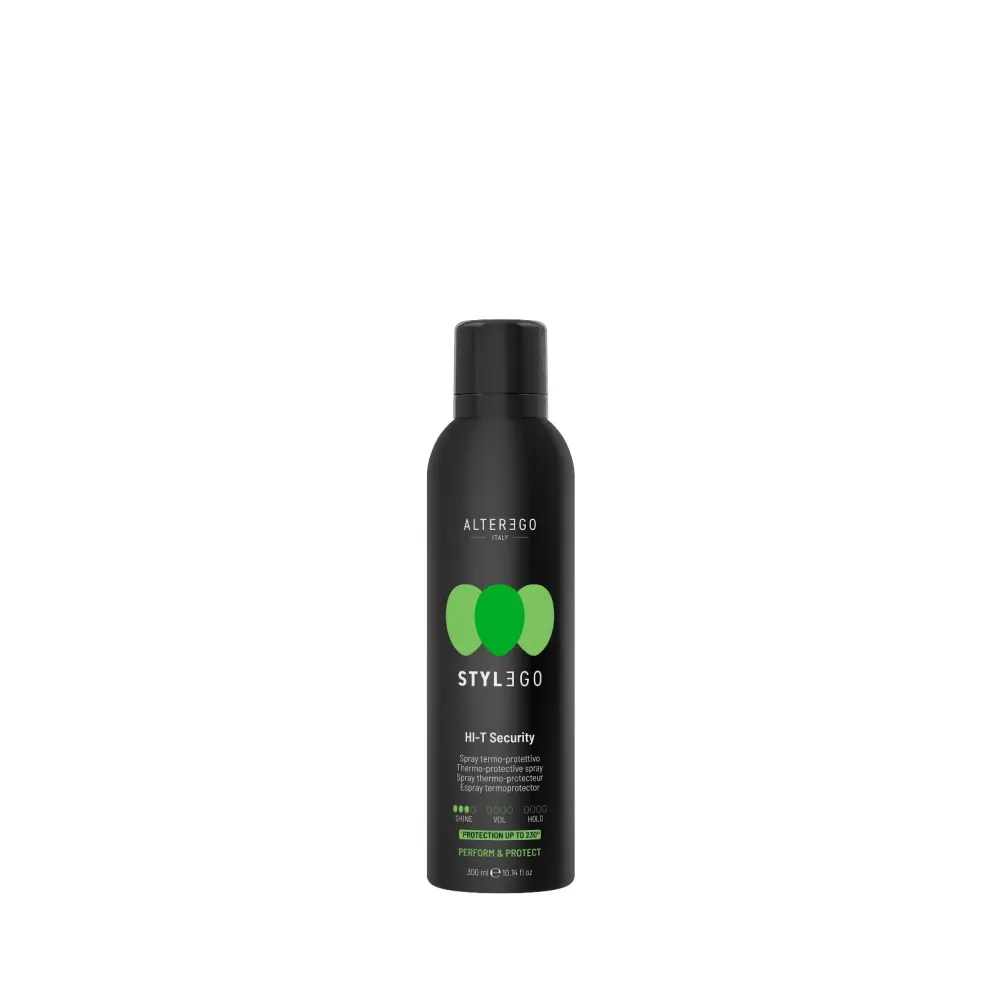 AlterEgo StylEgo HI-T Security – Spray Termoprotector Profesional 300ml pentru Protecție Termică Până la 230°C și