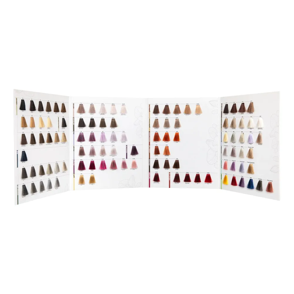 Catalog Culori Pentru Vopseaua De Păr ETB Hair Colorverse 105 Nuanțe - Păr