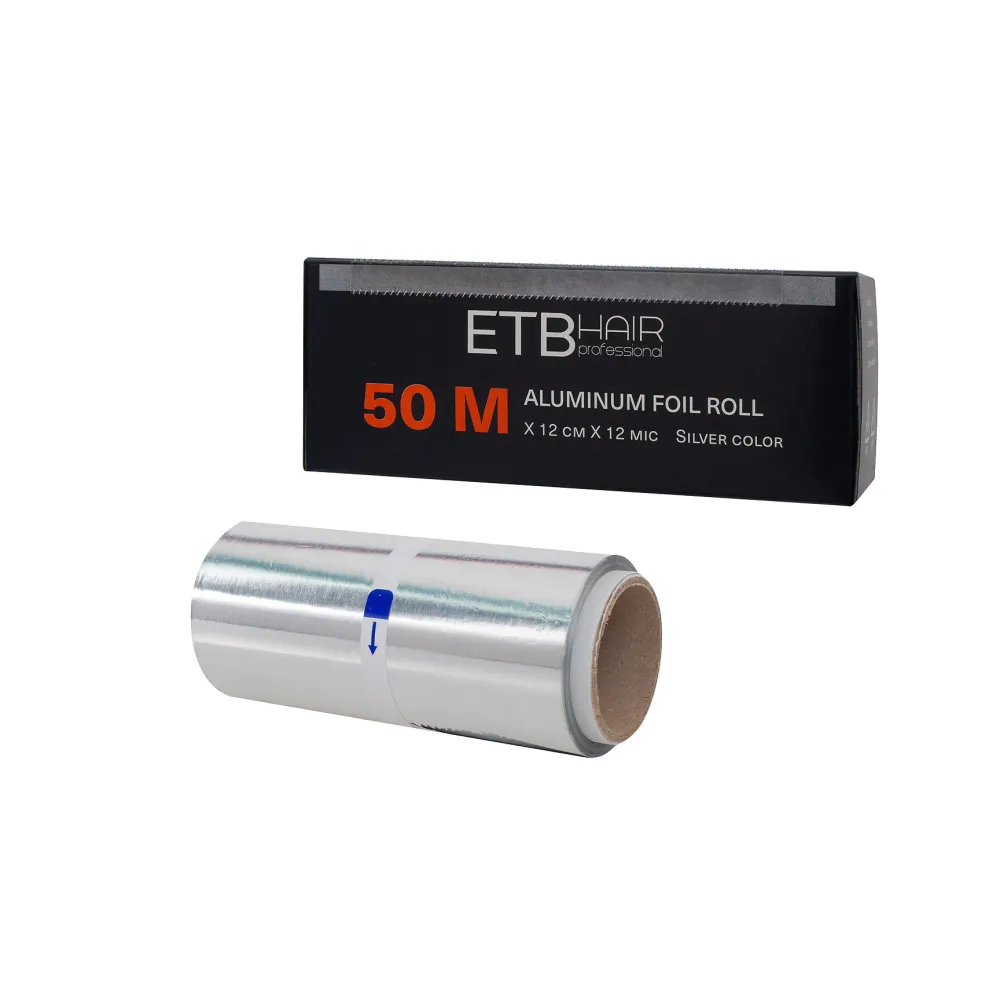 ETB Disposable Rolă Folie De Aluminiu 50m X 12cm X 12 Microni