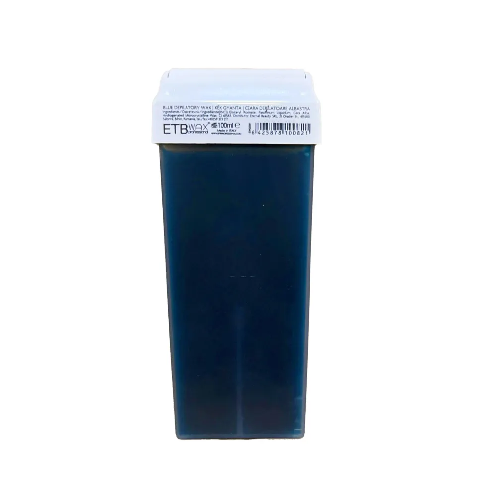 ETB Wax Ceară Albastră Profesională cu Azulena – Aplicator Lat 100 ml - Ten și Corp