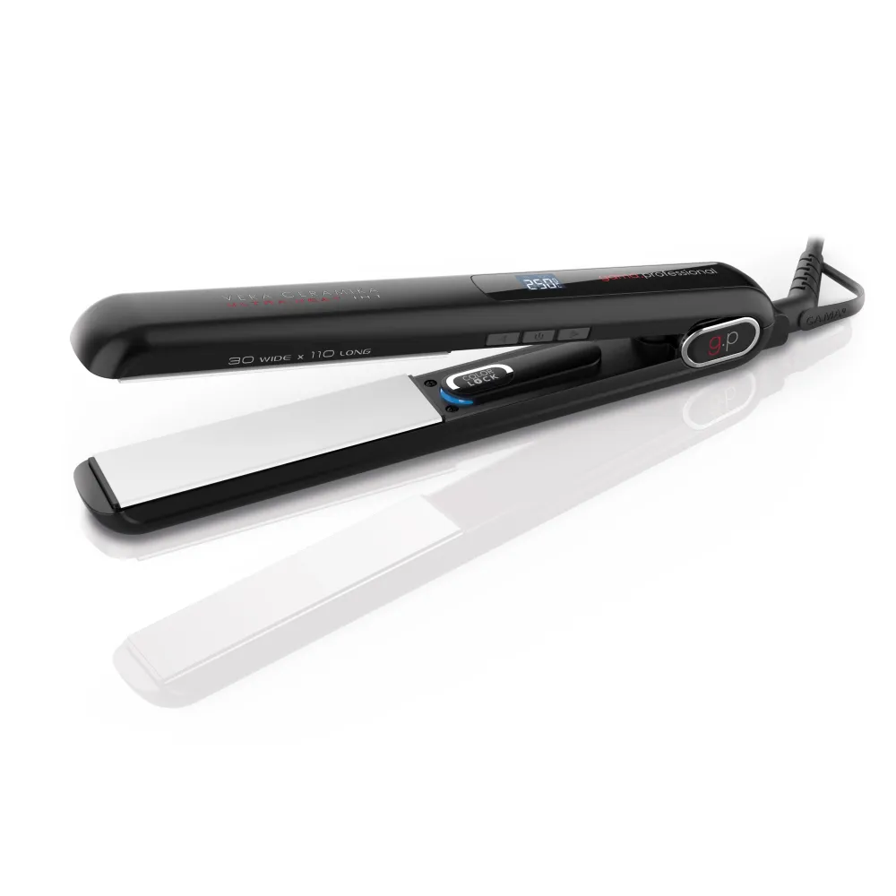 GA.MA G-EVO IHT Real Ceramic Placă Profesională de Îndreptat Părul– Plăci 100% Ceramică Tehnologie Ultra Heat până