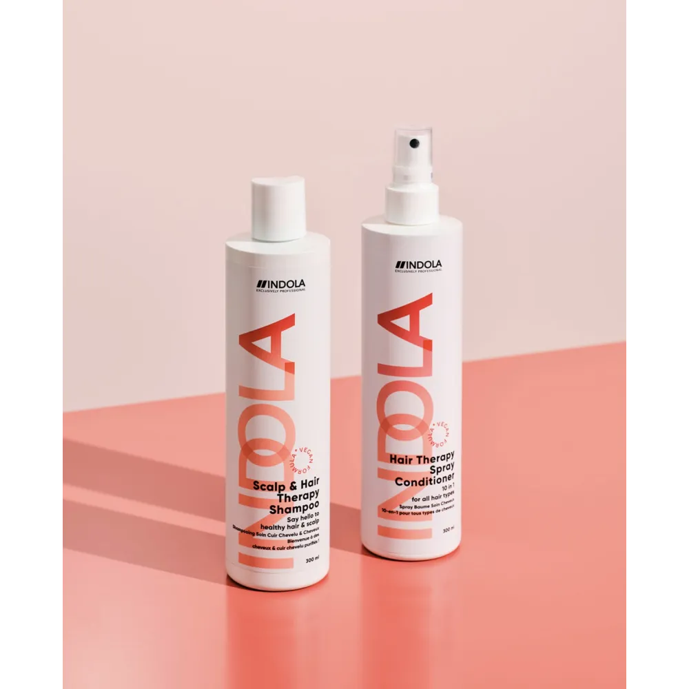 Indola Scalp & Hair Therapy – Șampon Profesional Vegan pentru Scalp Sensibil și Păr Slăbit cu Keratină Vegetală și