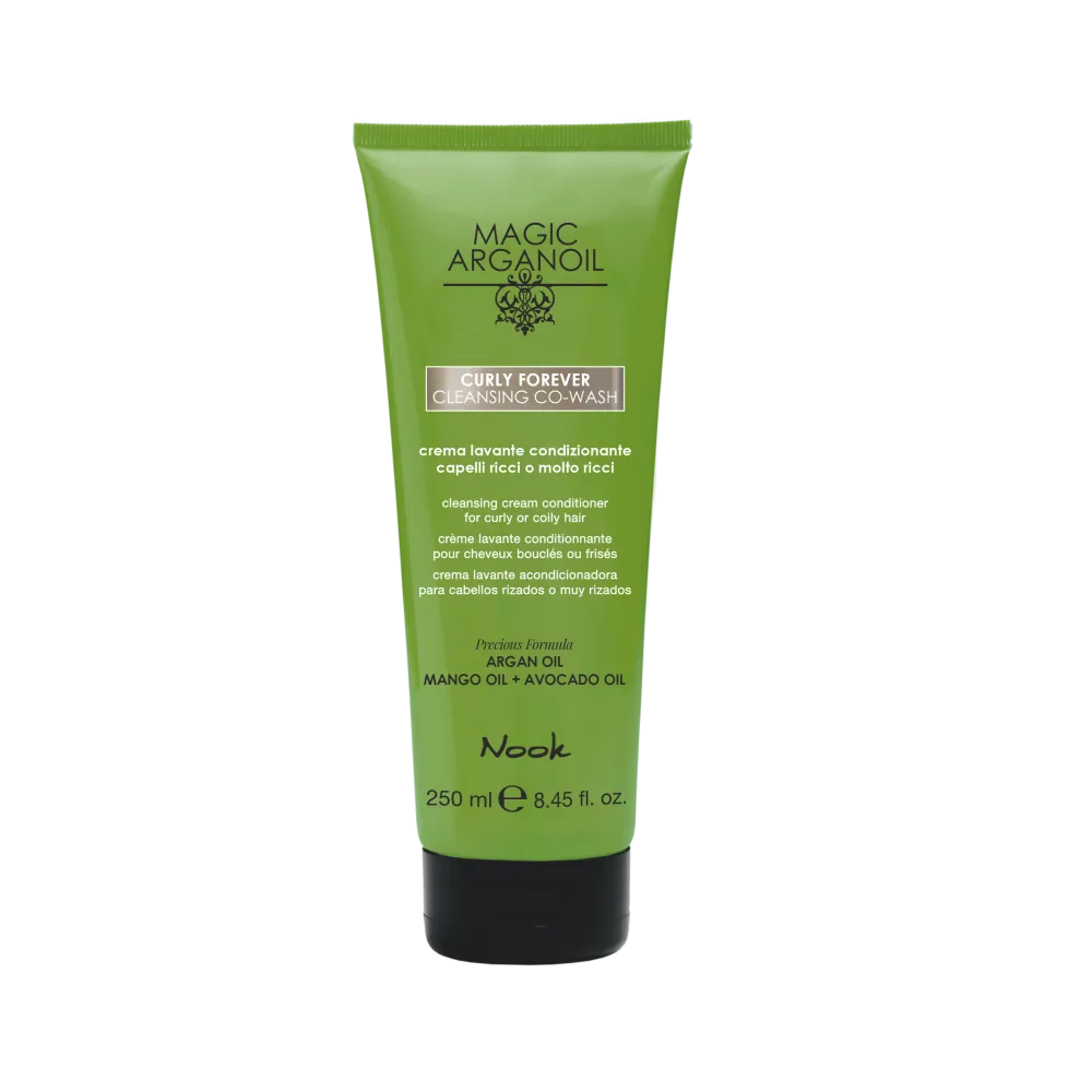Nook Magic ArganOil Curly Forever Cleansing Co-Wash – Curățare delicată & hidratare intensă pentru părul creț și