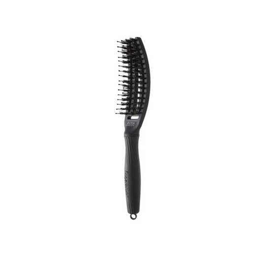 Olivia Garden FingerBrush Combo Small Full Black – Perie Profesională Antistatică pentru Descurcare și Finisaj Neted S