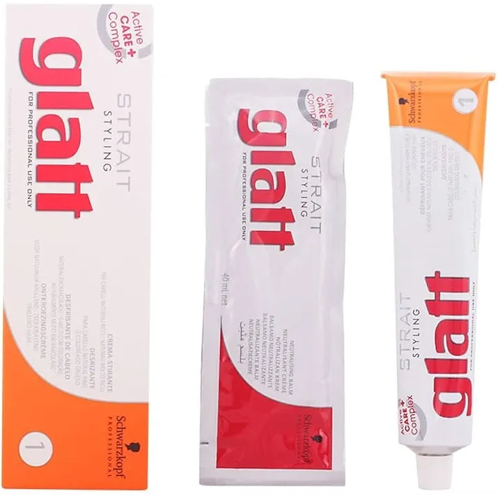 Schwarzkopf Strait Styling Glatt Kit No. 1 – Tratament Profesional pentru Îndreptarea Părului Cret și Vopsit - Păr