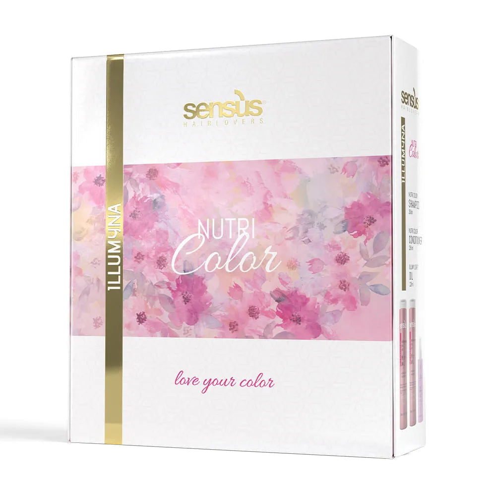 Sensus Illumyna Nutri Color Pachet Pentru Păr Vopsit - 250 ml + 250 ml + 125 ml - Păr