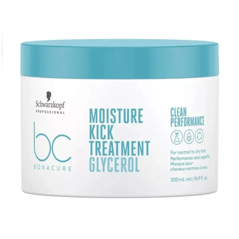 Schwarzkopf Professional Bonacure Clean Performance Moisture Kick Tratament Par Uscat Aspru 500ml