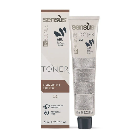 Vopsea De Păr Demi-Permanentă Fără Amoniac Sensus InBlonde Toner 60ml - 60 ml / CARAMEL DINER-CARAMEL - Păr