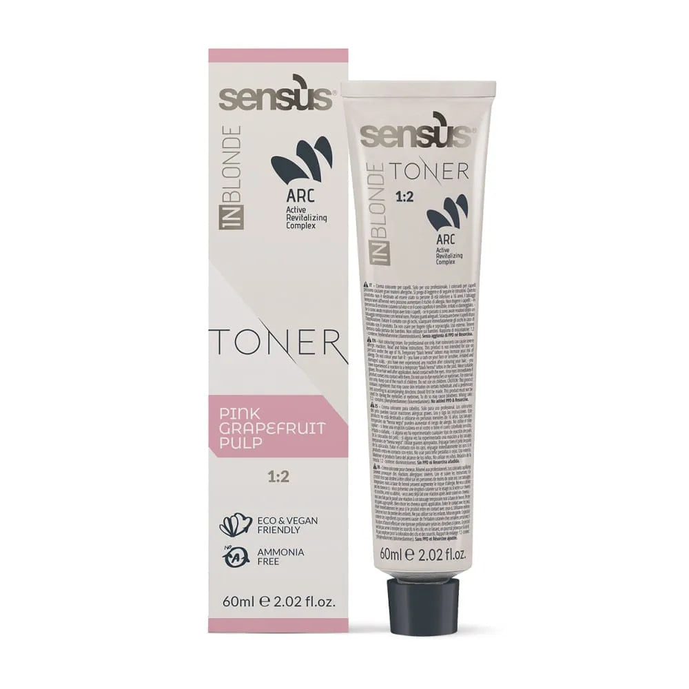 Vopsea De Păr Demi-Permanentă Fără Amoniac Sensus InBlonde Toner 60ml - 60 ml / STRAWBERRY BAR-ROZ - Păr