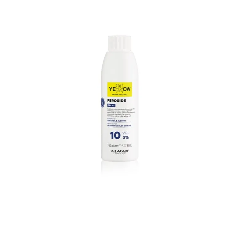 YELLOW Peroxide Tech + 3% 10Vol – Emulsie Oxidantă Profesională pentru Colorare Uniformă și Strălucitoare - 150 ml - Păr