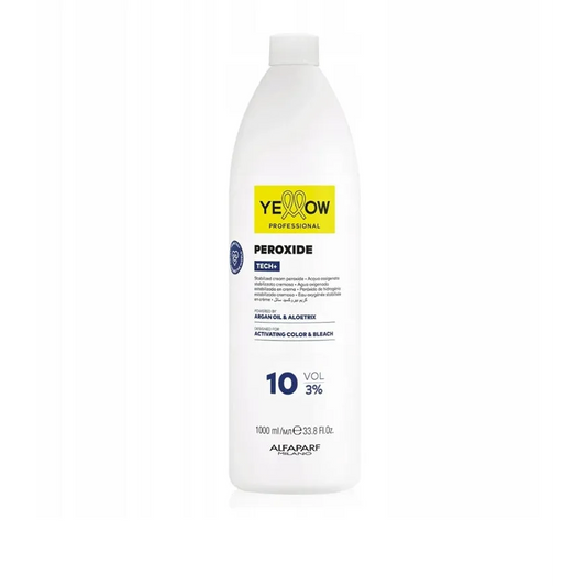 YELLOW Peroxide Tech + 3% 10Vol – Emulsie Oxidantă Profesională pentru Colorare Uniformă și Strălucitoare - 1000 ml