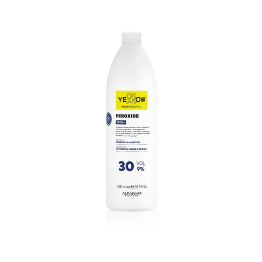 YELLOW Peroxide Tech + 9% 30Vol – Emulsie Oxidantă Profesională pentru Colorare Uniformă și Strălucitoare - 1000 ml