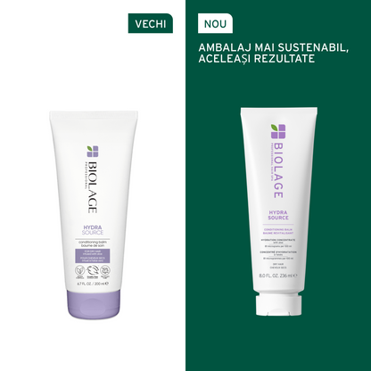 Biolage Hydra Source – Balsam Hidratant cu Aloe Vera și Acid Hialuronic pentru Toate Tipurile de Păr 236 ml