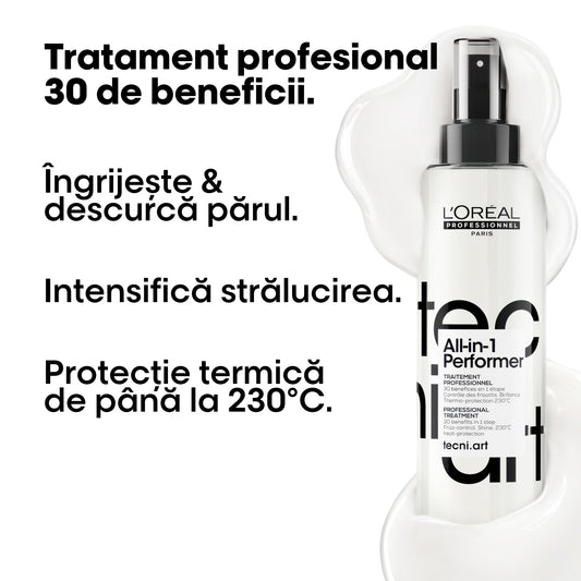 L’Oréal Professionnel Tecni.Art All-in-1 Performer – Tratament Leave‑In Profesional pentru Păr 30ml