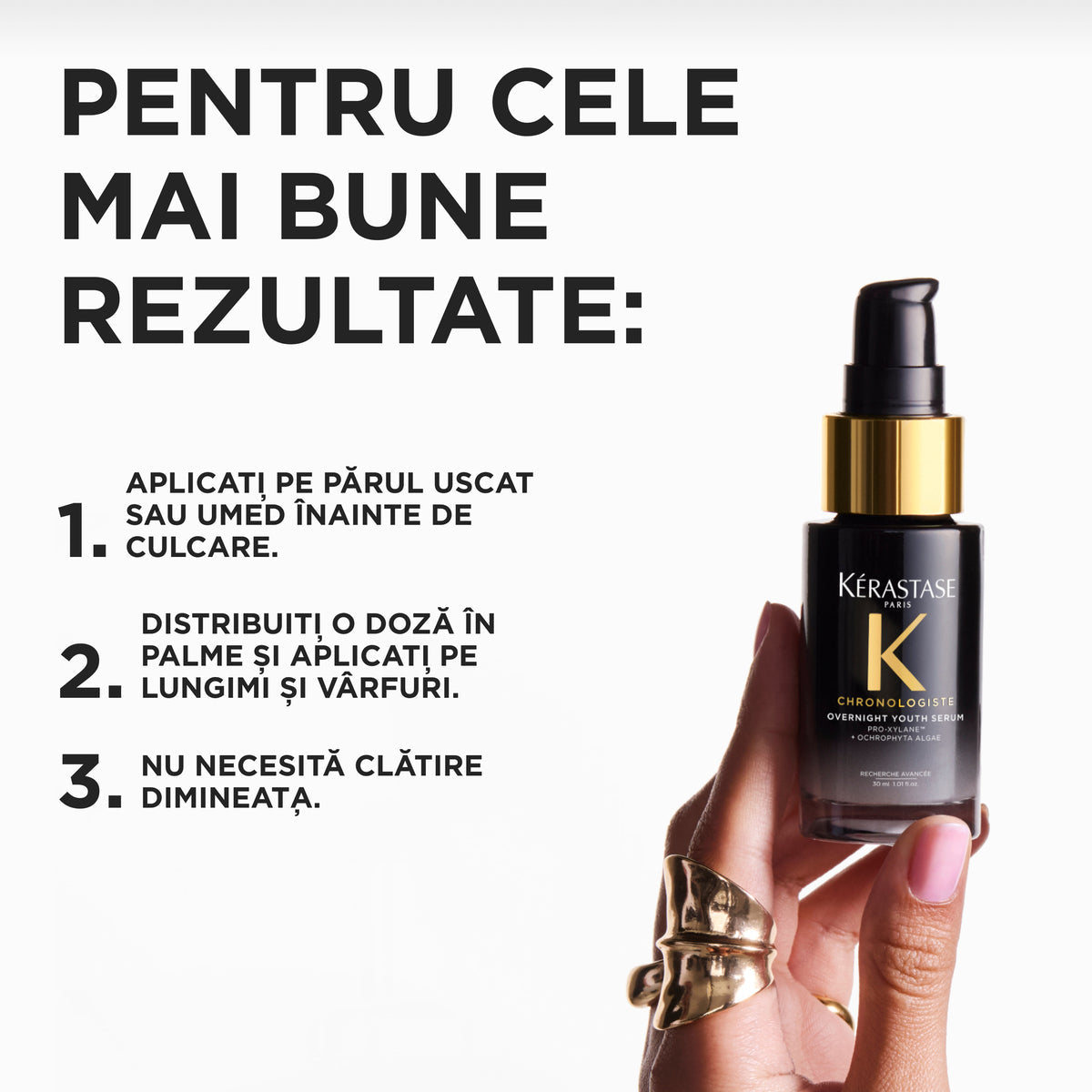 Kérastase Chronologiste Overnight Youth Serum – Ser de Noapte Anti‑Îmbătrânire pentru Păr