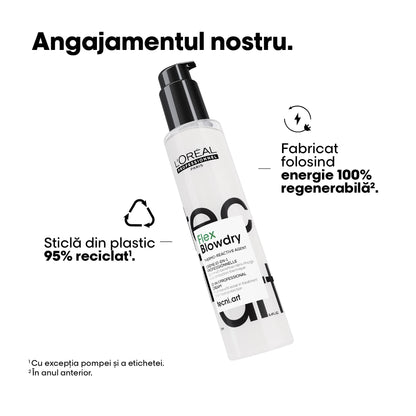 L’Oréal Professionnel Tecni.Art Flex Blowdry – Cremă Profesională Leave‑in 10‑în‑1 cu Protecție Termică, Fără Siliconi 190 ml