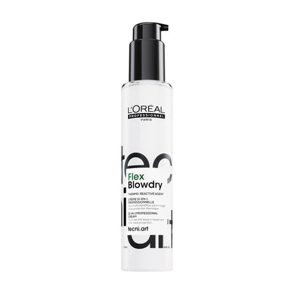 L’Oréal Professionnel Tecni.Art Flex Blowdry – Cremă Profesională Leave‑in 10‑în‑1 cu Protecție Termică, Fără Siliconi 190 ml