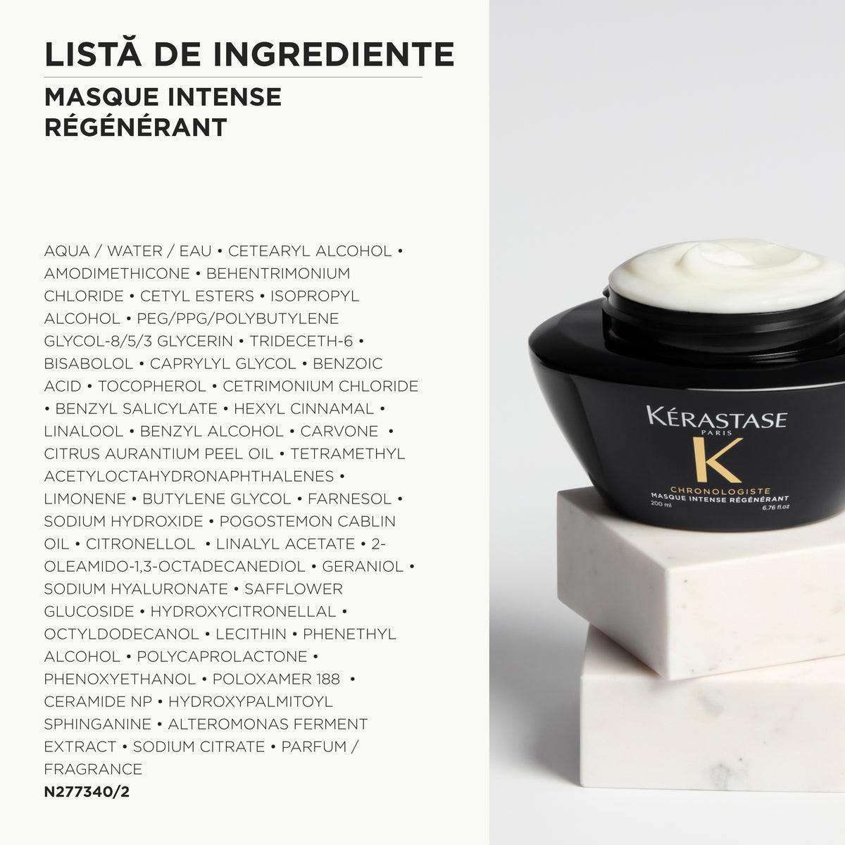 Kérastase Chronologiste Masque Intense Régénérant – Mască Revitalizantă Anti‑Aging pentru Păr și Scalp 200 ml