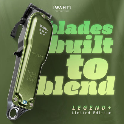 Wahl Legend+ Olive Green Ediție Limitată – Mașină de tuns profesională Verde Măsliniu