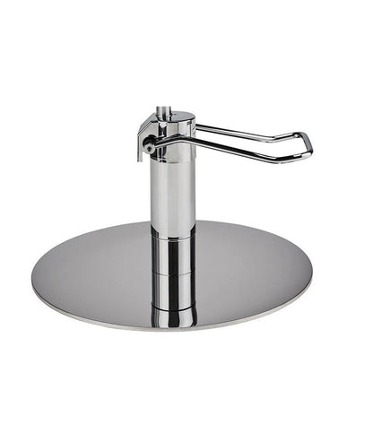 Ayala Gio 01 – Scaun de Coafor Maro cu Bază Rotundă Argintie