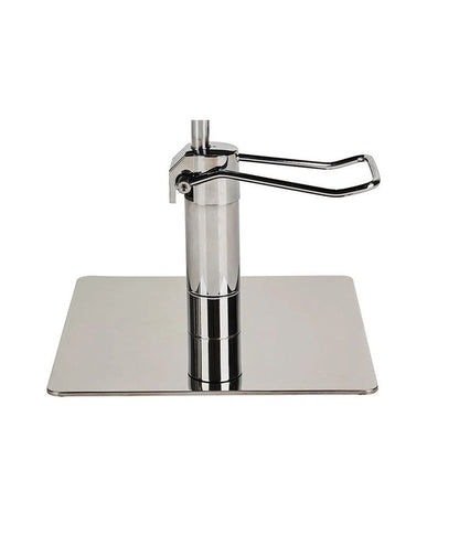 Ayala Gio 01 – Scaun de Coafor Maro cu Bază Pătrată Argintie