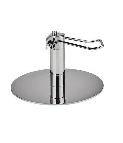 Ayala Holly 01 P-7 Scaun de Coafor Negru cu Cusături Fine Negre și Bază Rotundă Cromată