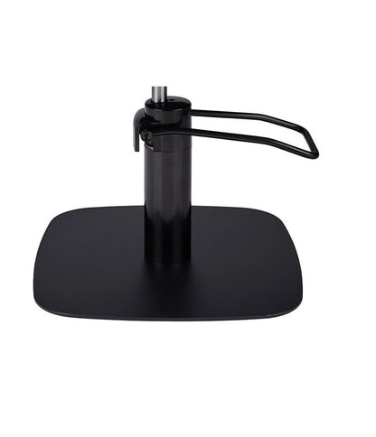 Ayala Holly C1 P-7 Scaun de Coafor Negru cu Cusături Aurii și Bază Pătrată Neagră