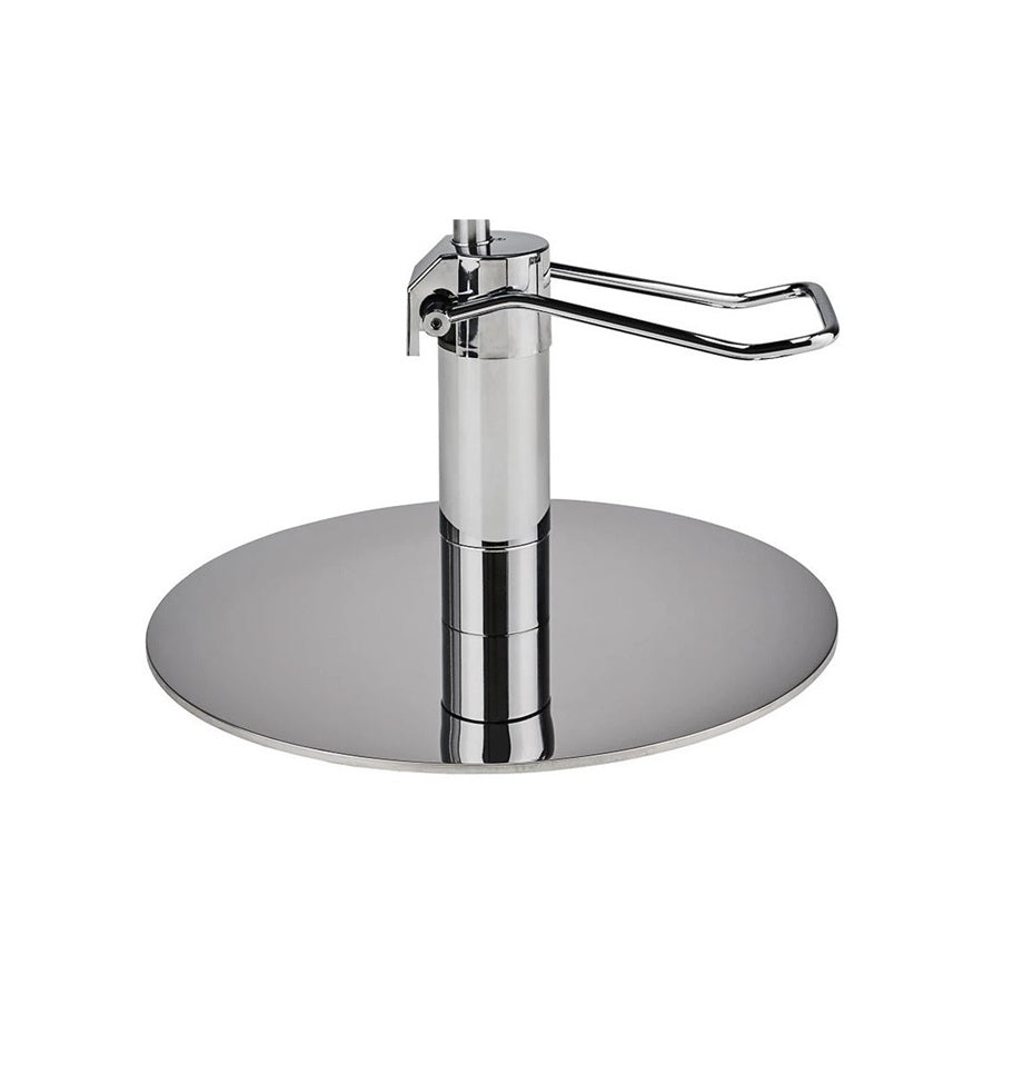 Ayala Loft 01 P-5 Scaun de Coafor Maro cu Bază Rotundă Argintie