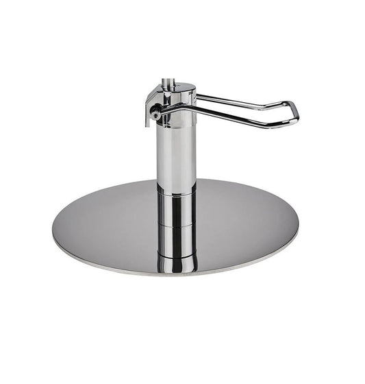 Ayala Loft 01 P-5 Scaun de Coafor Maro cu Bază Rotundă Argintie