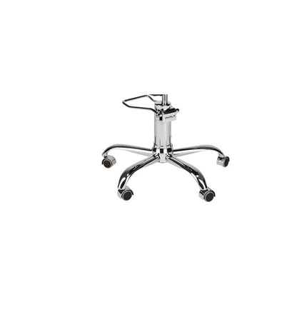 Ayala Loft 01 P-5 Scaun de Coafor Maro cu Bază pe Roti Cromate Argintii