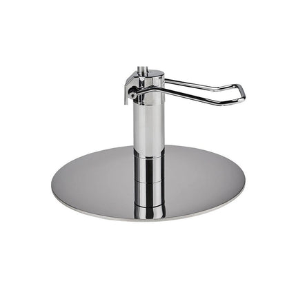 Ayala Loft 01 P-7 Scaun de Coafor Maro cu Bază Rotundă Argintie