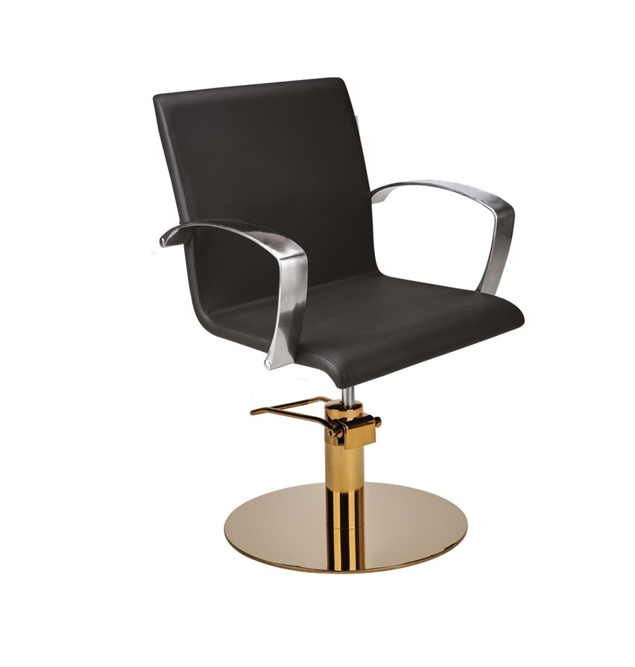 Ayala Partner G1 P-7 Scaun de Coafor cu Bază Rotundă Aurie