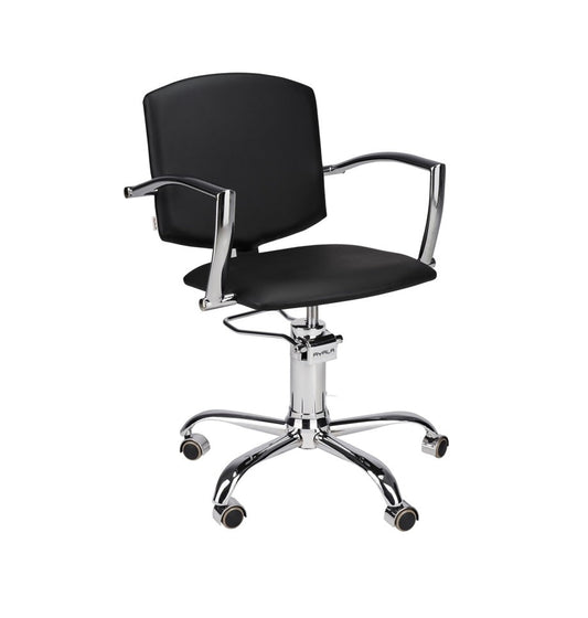 Ayala Pako 01 P-7 Scaun de Coafor cu Bază pe Roți Argintii