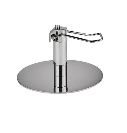 Ayala Pik 01 P-7 Scaun de Coafor Negru cu Bază Rotundă Argintie