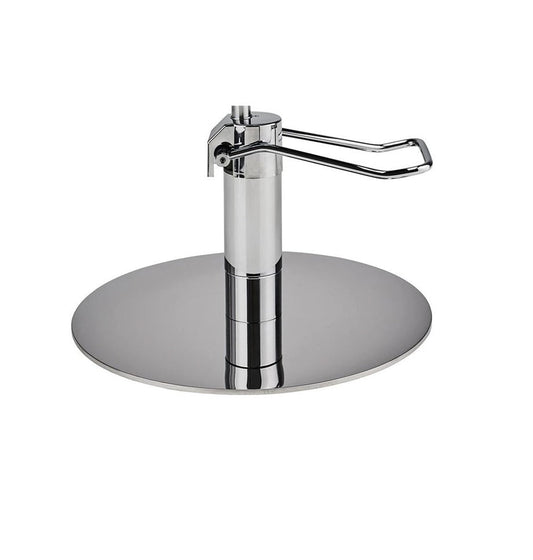 Ayala Pik 01 P-7 Scaun de Coafor Negru cu Bază Rotundă Argintie