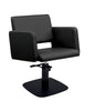 Ayala Lea 01 P-7 Scaun de Coafor Elegant cu Bază Fixă Neagră