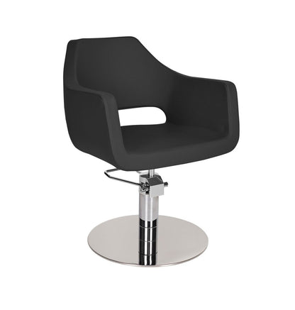 Ayala Marea 01 P-7 Scaun de Coafor cu Bază Rotundă Argintie