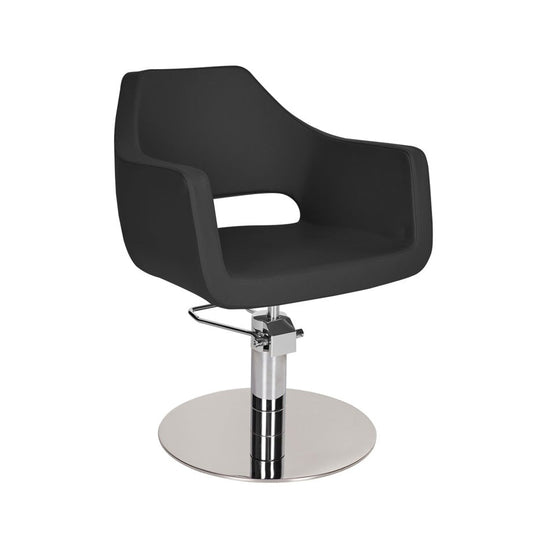 Ayala Marea 01 P-7 Scaun de Coafor cu Bază Rotundă Argintie